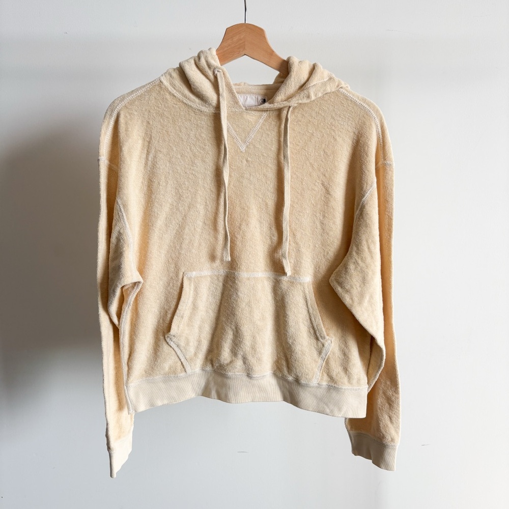 $138 NWT Unsubscribed Cropped Batwing Hoodie in Earth Sz X-Small